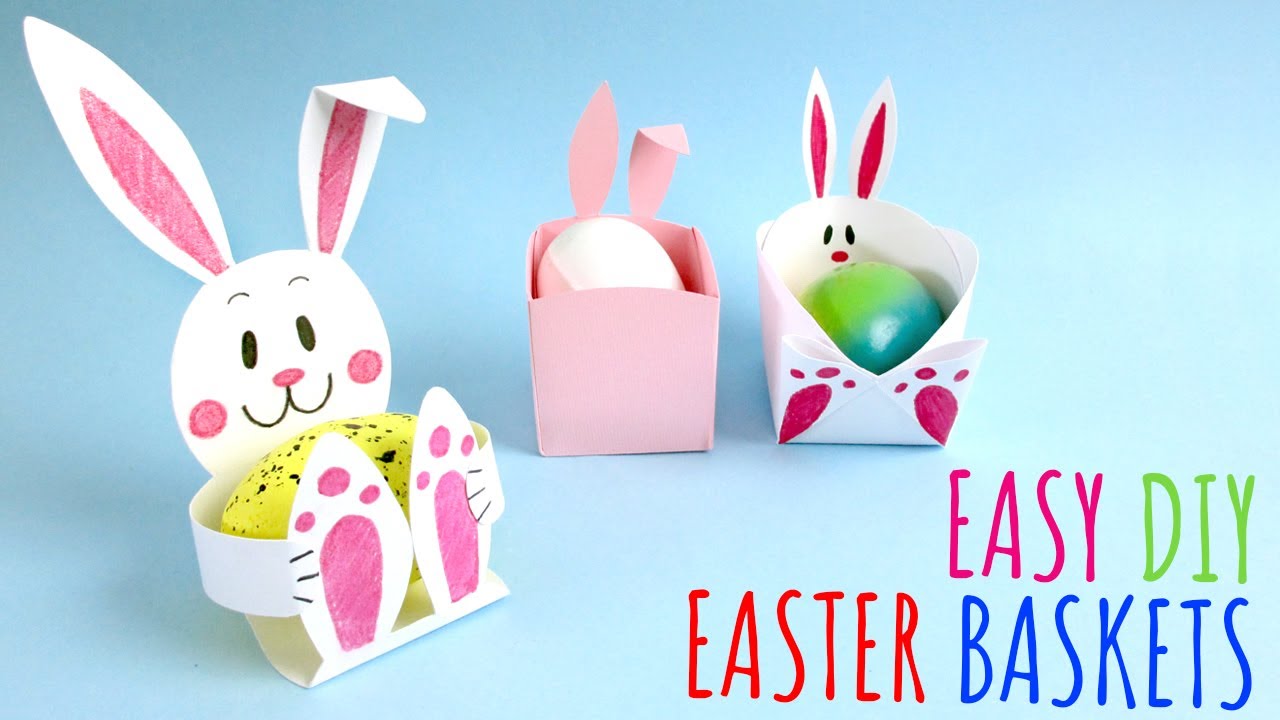 Easy DIY Easter Baskets | Paper Crafts | Easter Decorations | Easter egg basket DIY