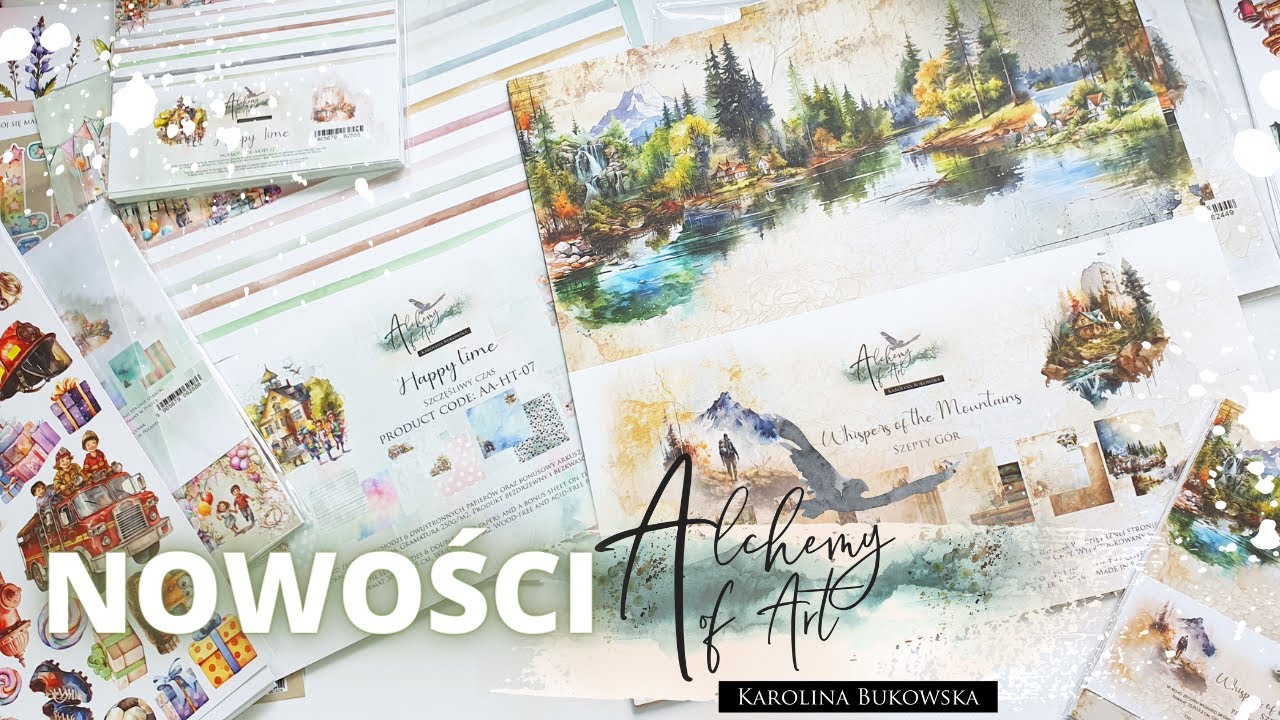 Nowości Alchemy of Art. Prezentacja. Scrapbooking.