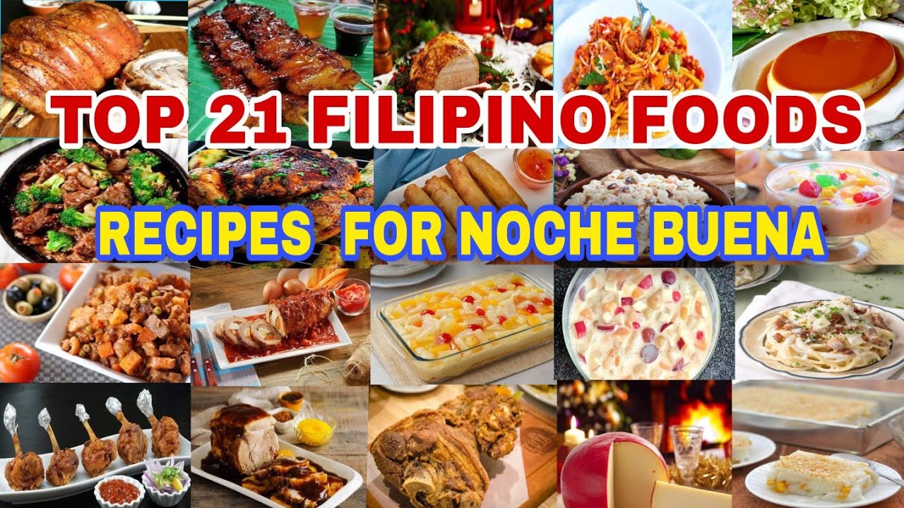 TOP 21 POPULAR FILIPINO FOODS FOR NOCHE BUENA||JHEA&rsquo;S VLOG&KITCHEN