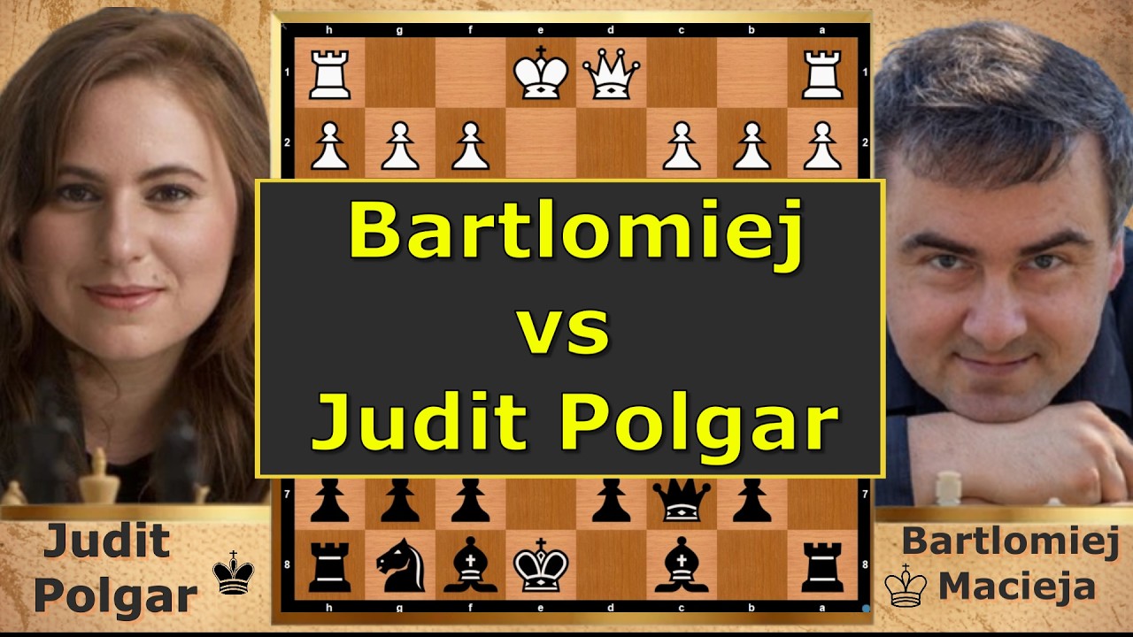 JUDIT POLGAR vs BARTLOMIEJ MACIEJA – Sicilian Domination! ♟️🔥⚡ #PolgarPower #TeamChess #ChessLegend