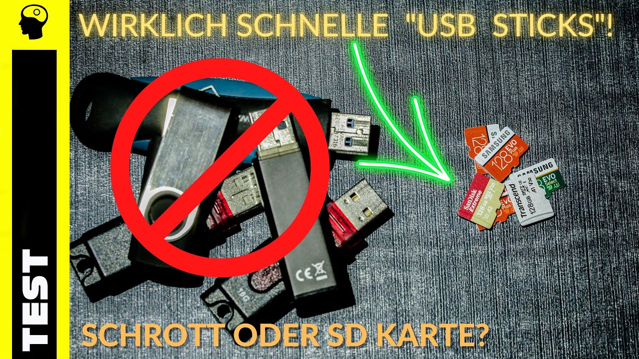 Der kleine USB Stick und SD-Karten Test