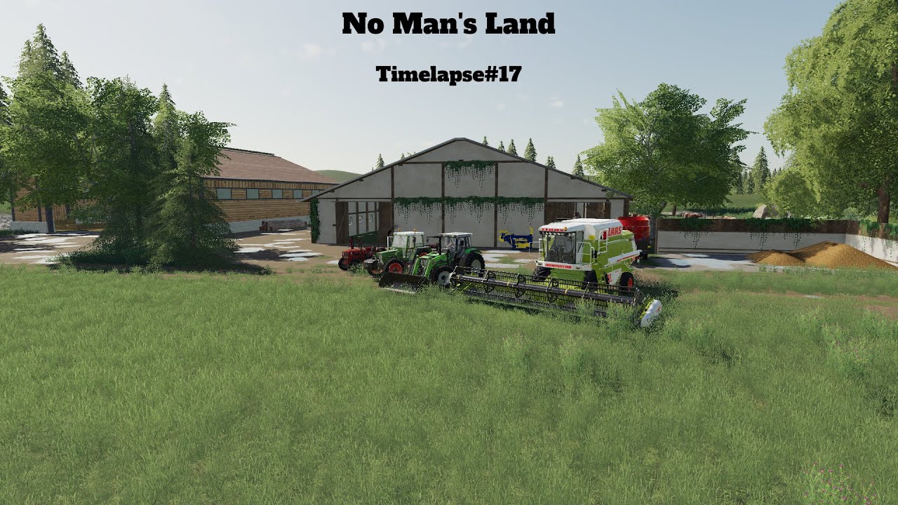 FS19 spraying weeds/animal care/harvesting/making hay/No Man's Land/Timelapse#17