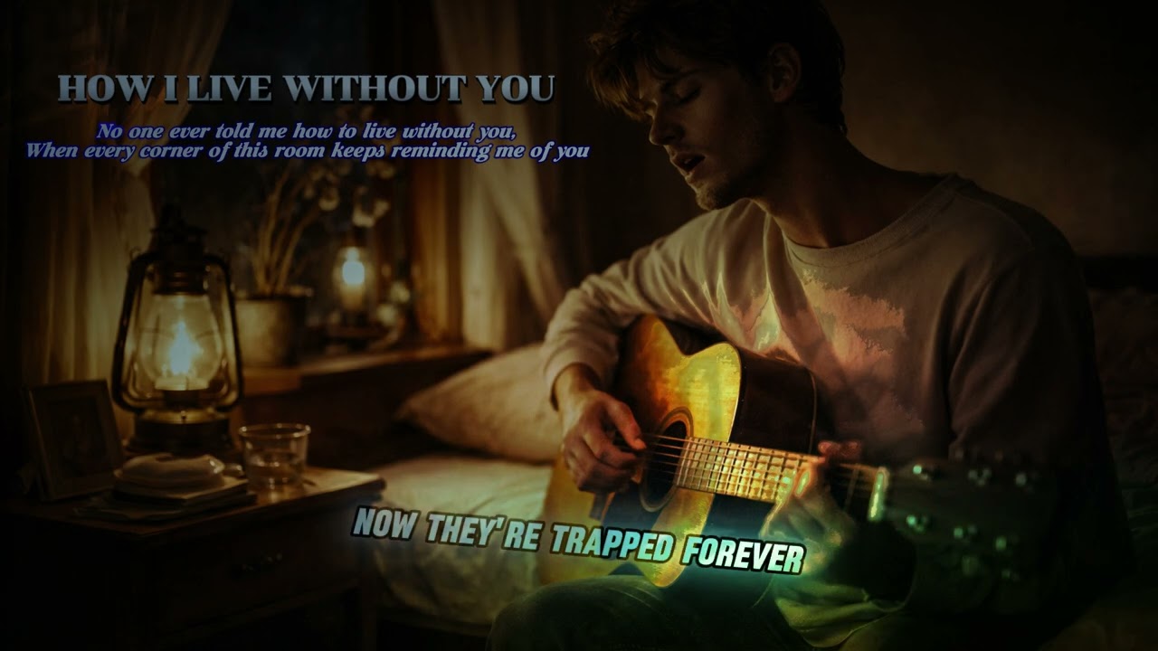 HOW I LIVE WITHOUT YOU - Dawn Breeze (Official lyric video) | Emotional sad song😢😭, guitar, chill.