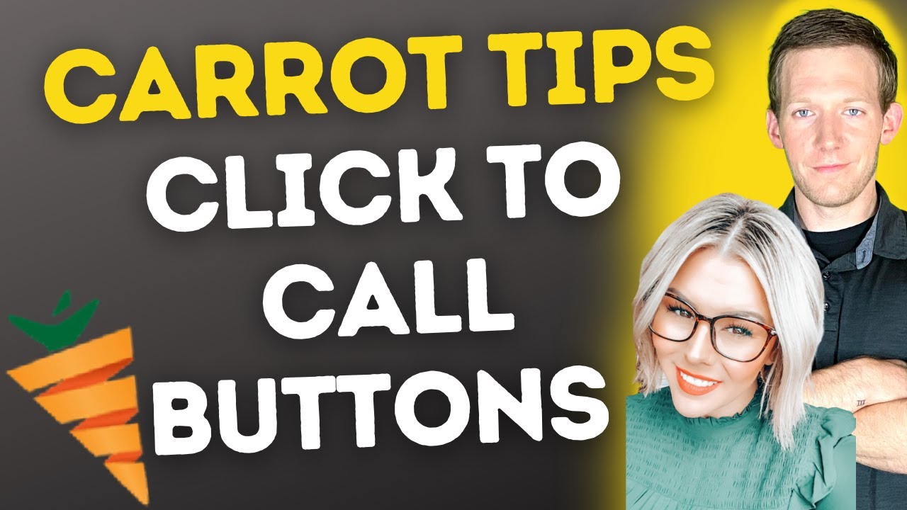 Investor Carrot Tip #9 🥕 How To Use Click-to-Call Buttons/Images & Encourage SMS!