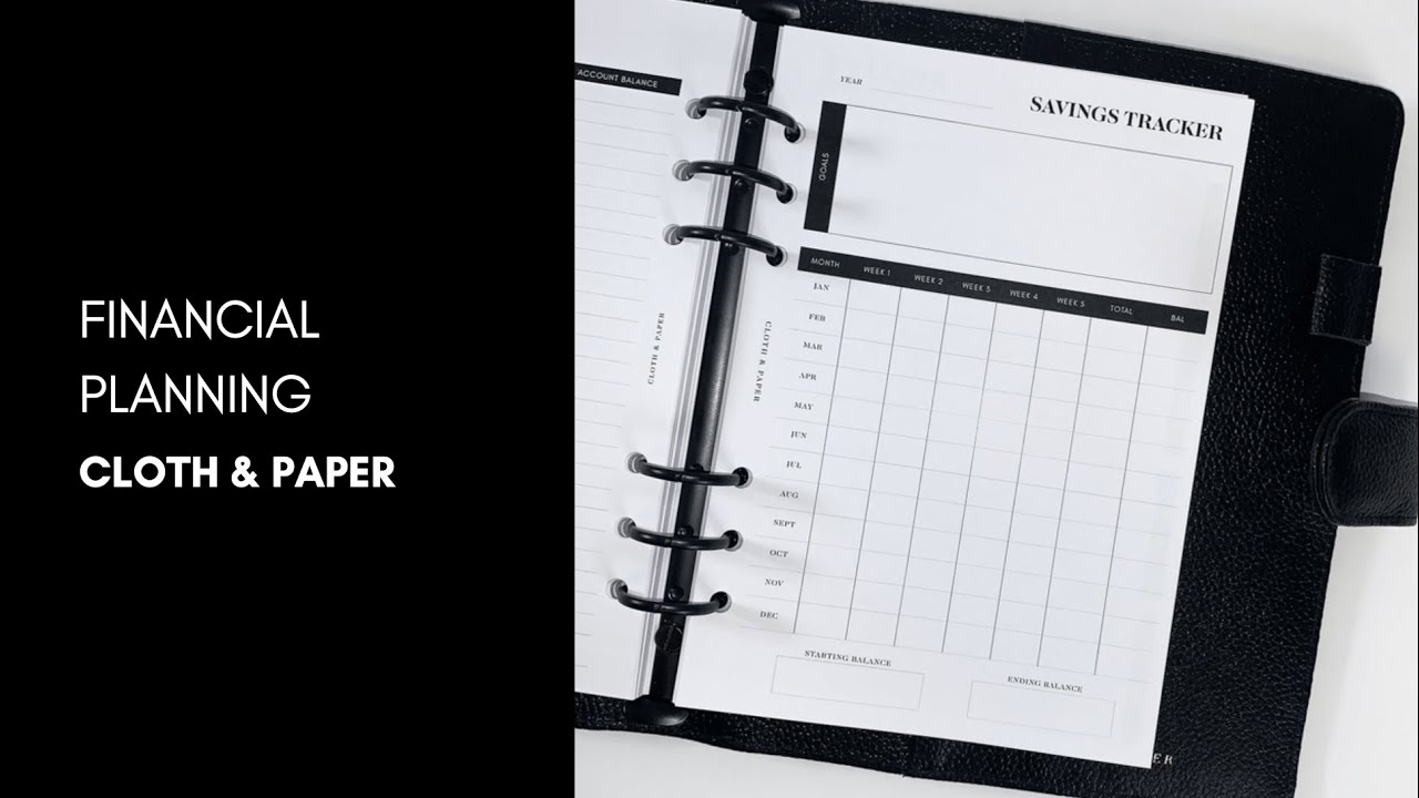 3 Insert Styles for Financial Planning + Tips  | Cloth & Paper