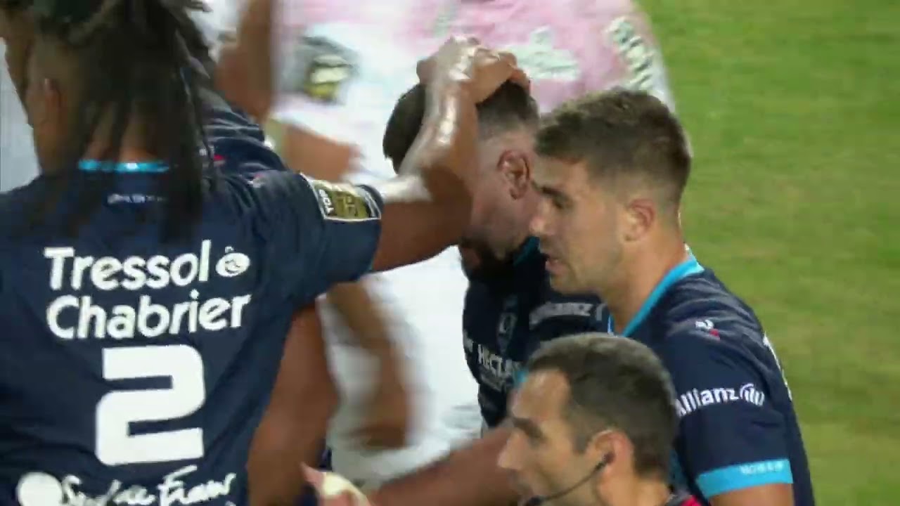 TOP 14 - Essai de Enzo FORLETTA (MHR) - Montpellier HR - Stade Toulousain - Saison 2022/2023