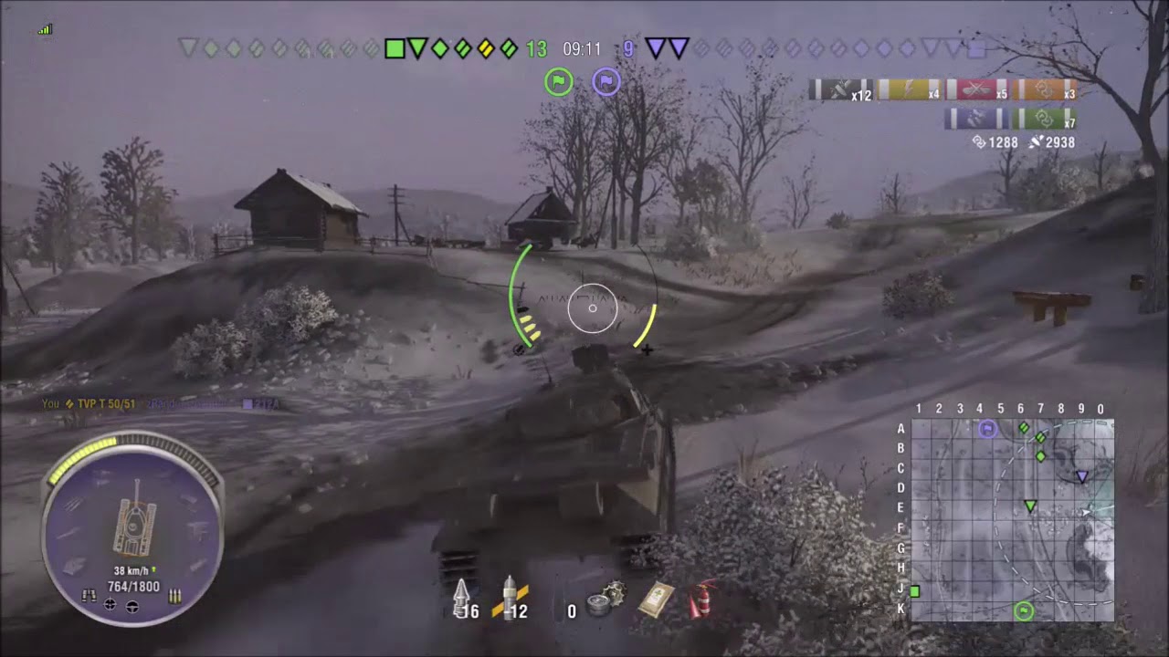 WOT Console II TVP T50 - Top Gun II (Low Damage)