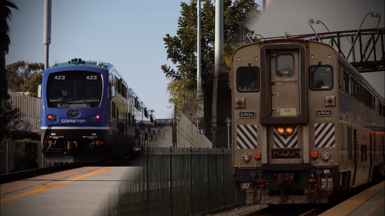 Amtrak, Coaster, And BNSF Train Action On The Lossan Corridor! Rare Power And Hornshows
