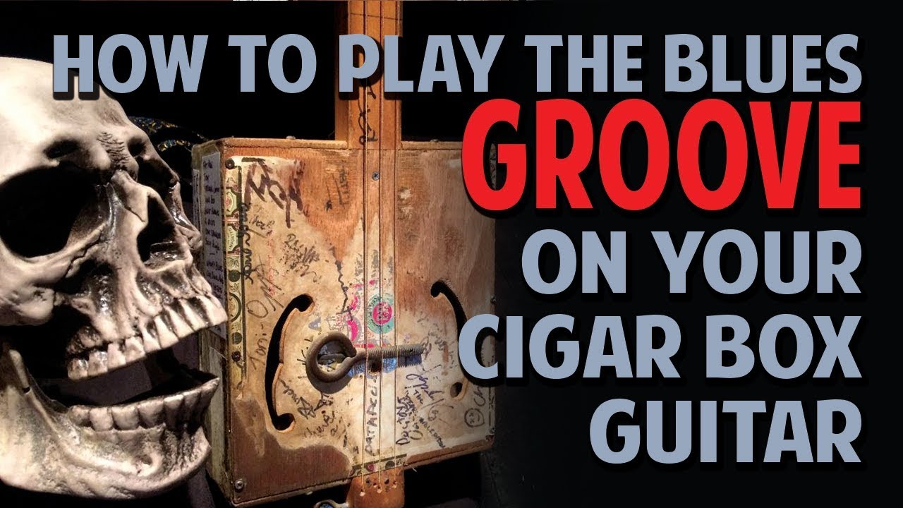 Как играть блюзовый GROOVE на гитаре Cigar Box — Шейн Спил