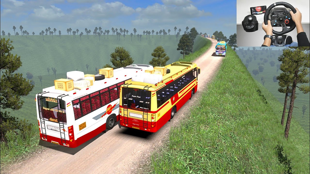 10000HP Super Fast Bus | KSRTC Maruti Bus | Risky Bus Driving | Euro truck simulator 2 with bus mod