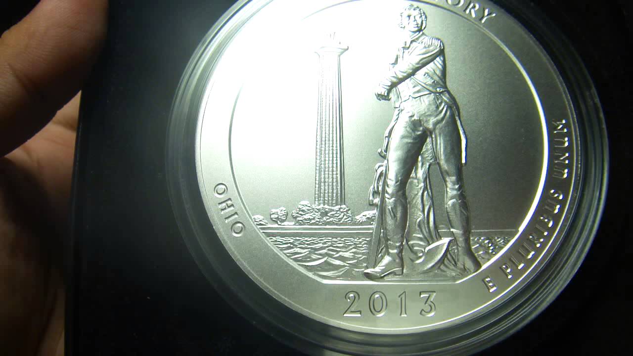 2013 America the Beautiful 5 Oz Silver Coin&trade; - Perry's Victory & International Peace Memorial, Ohio