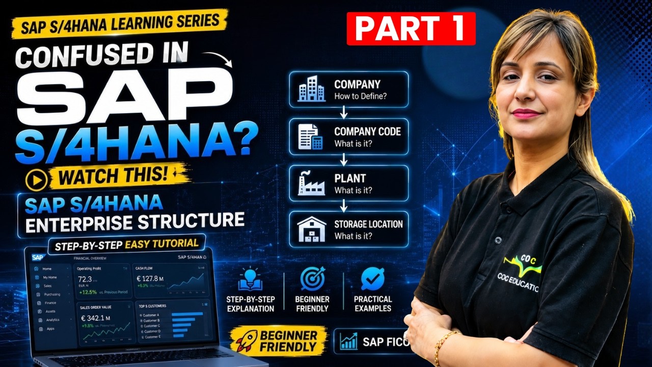 Понимание структуры предприятия в SAP | Пошаговое и простое руководство