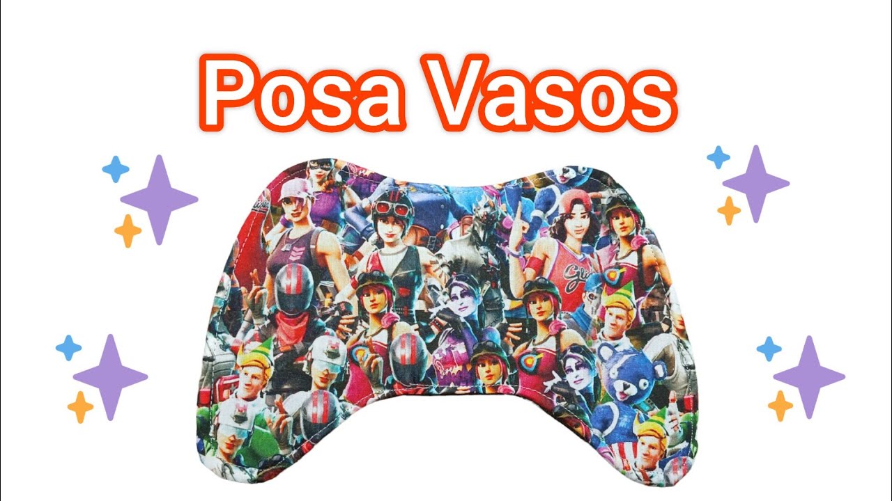 Posa Vasos de Tela ( silueta )#manualidades #costuracriativa #telas