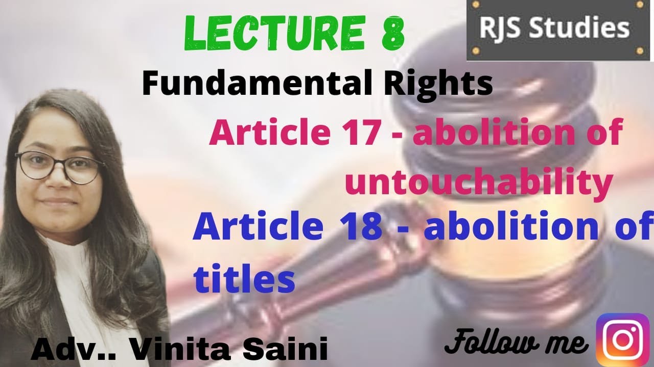 Rjs|how to become a civil judge|prepare at home with notes|UPSC|fundamental rights|Article 17 & 18|