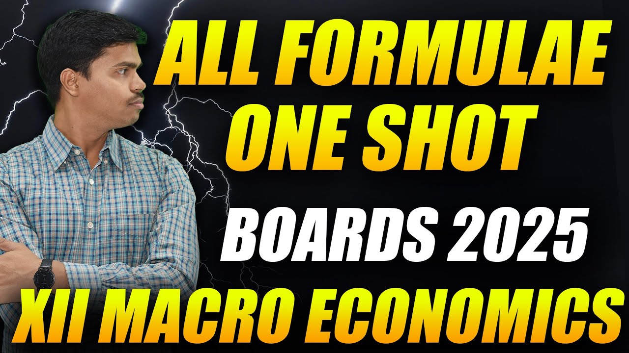 All Formulae in Macro economics Chapter wise | One Shot | class 12 Economics Board exam 2025.