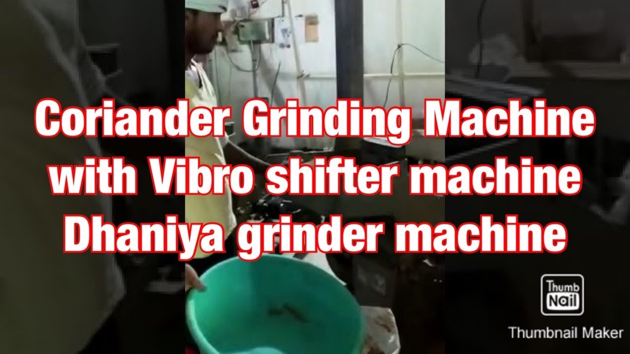 Coriander Grinding Machine with Vibro shifter machine, Dhaniya grinder machine☎️📞+91 93292 05352