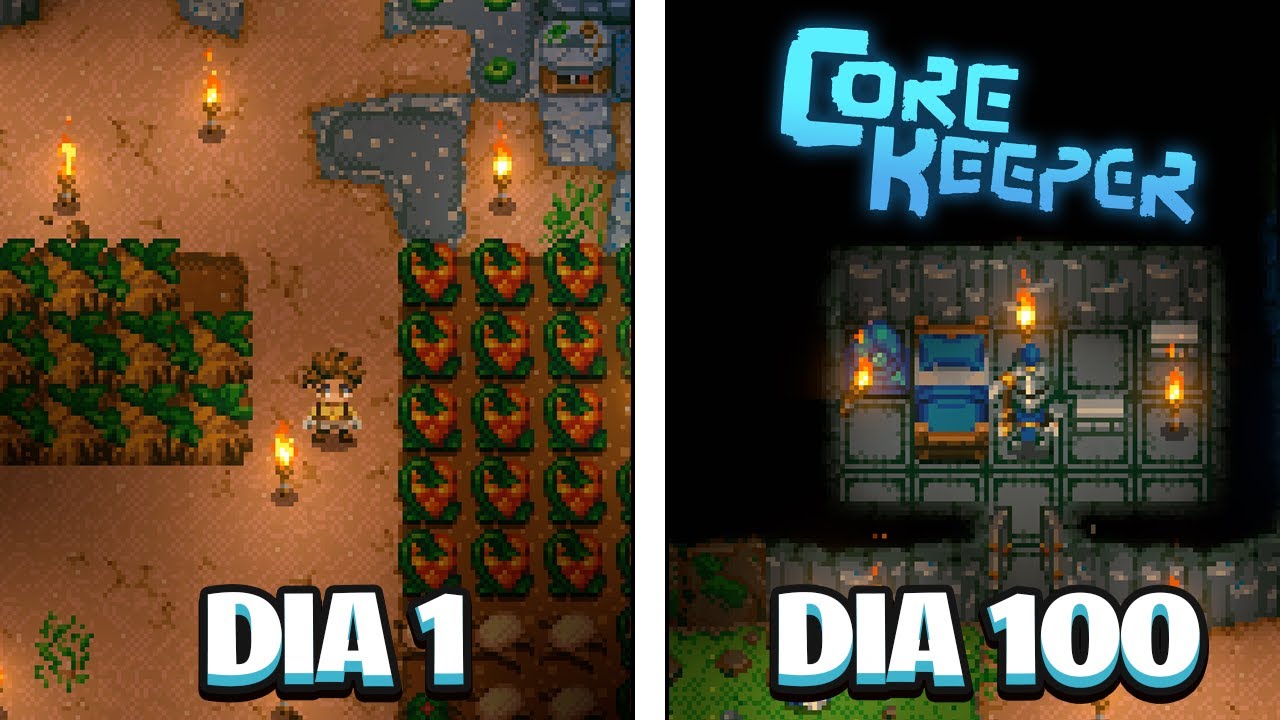 JOGUEI 100 DIAS NO CORE KEEPER!