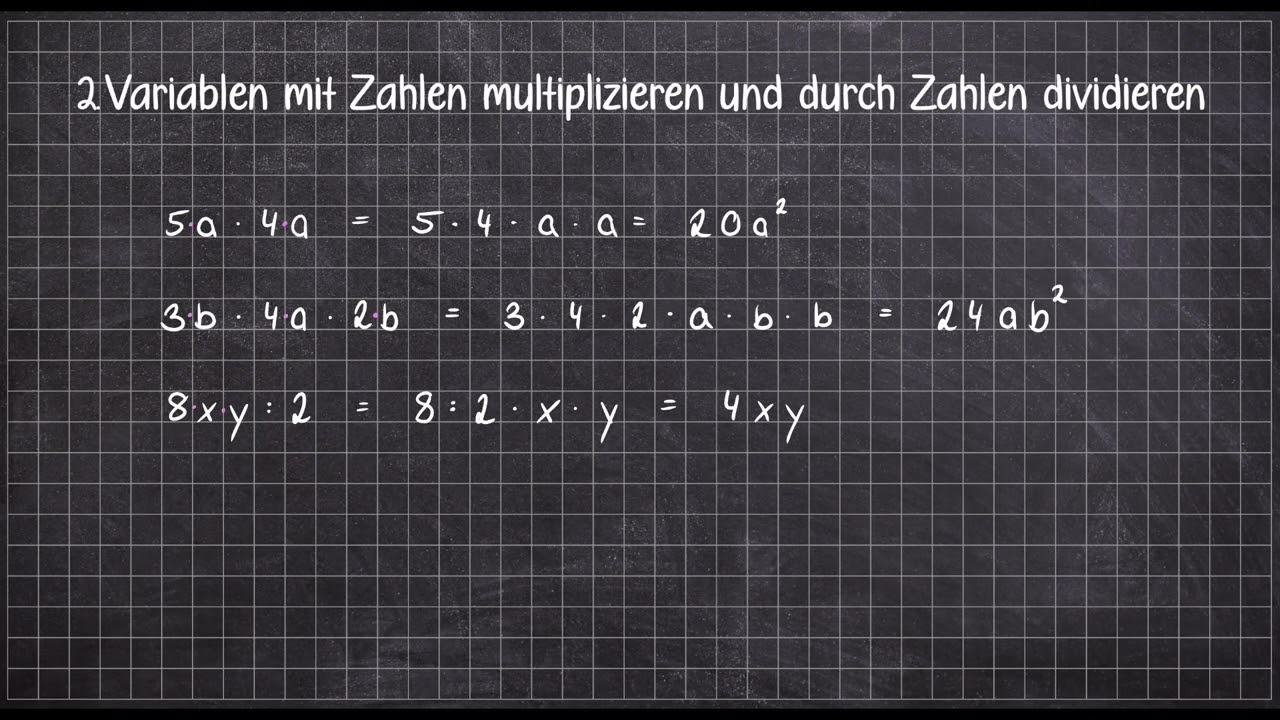 Terme vereinfachen - Multiplikation/Division