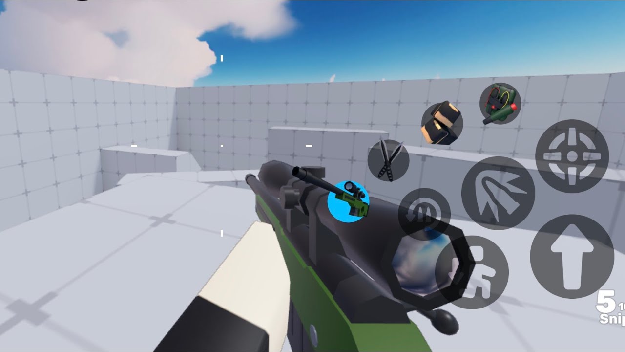 Playing roblox rivals