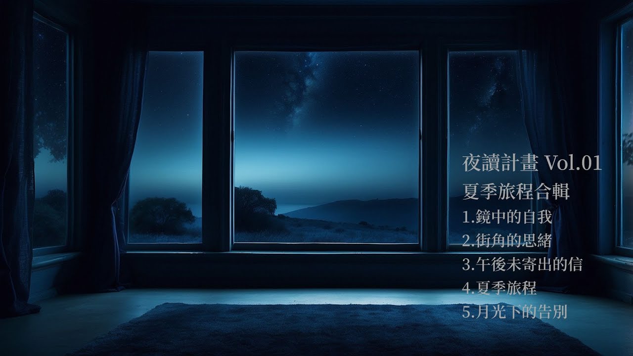 夜讀計畫 Vol.01｜夏季旅程（完整專輯）｜夜晚詩性敘事音樂｜Full EP Album