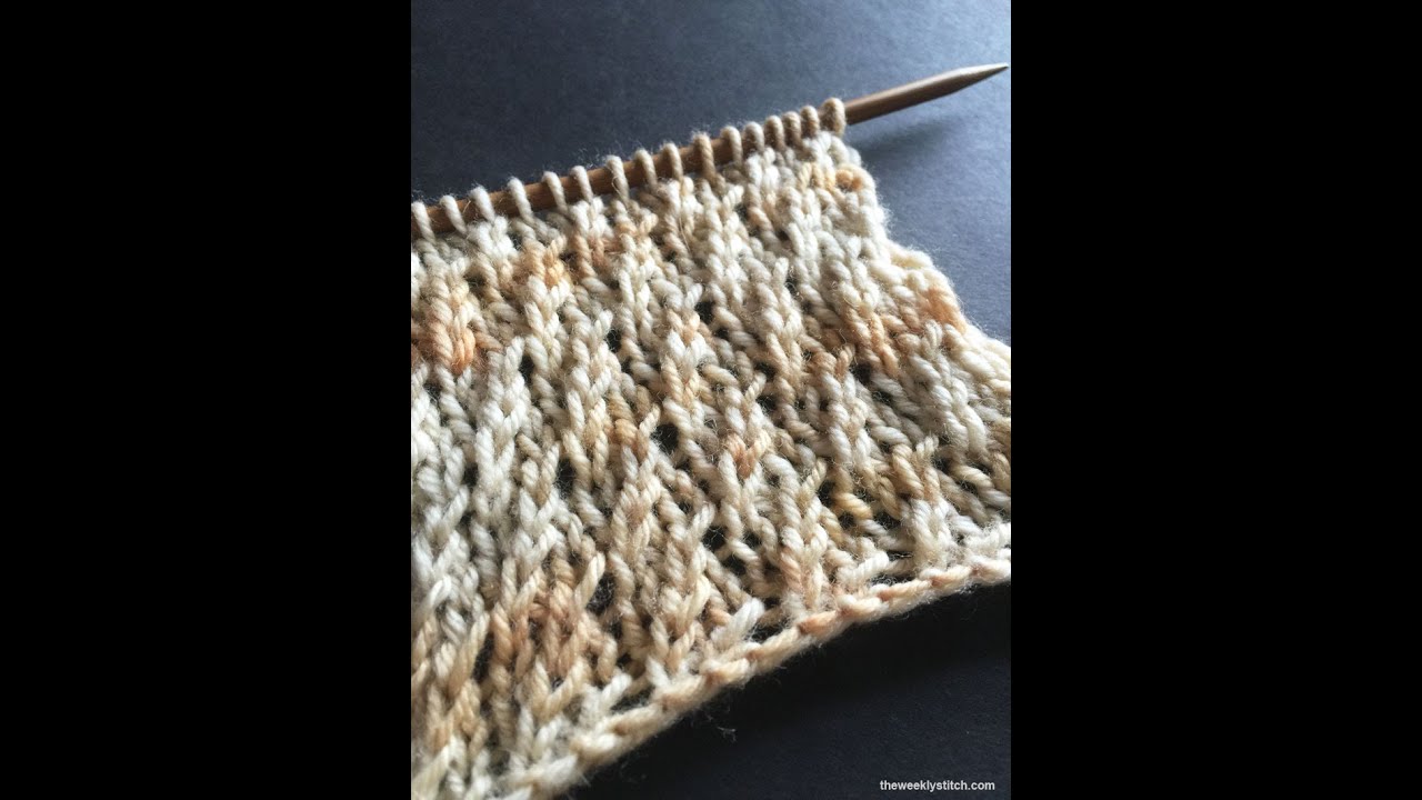 Скрещенная резинка — вязание