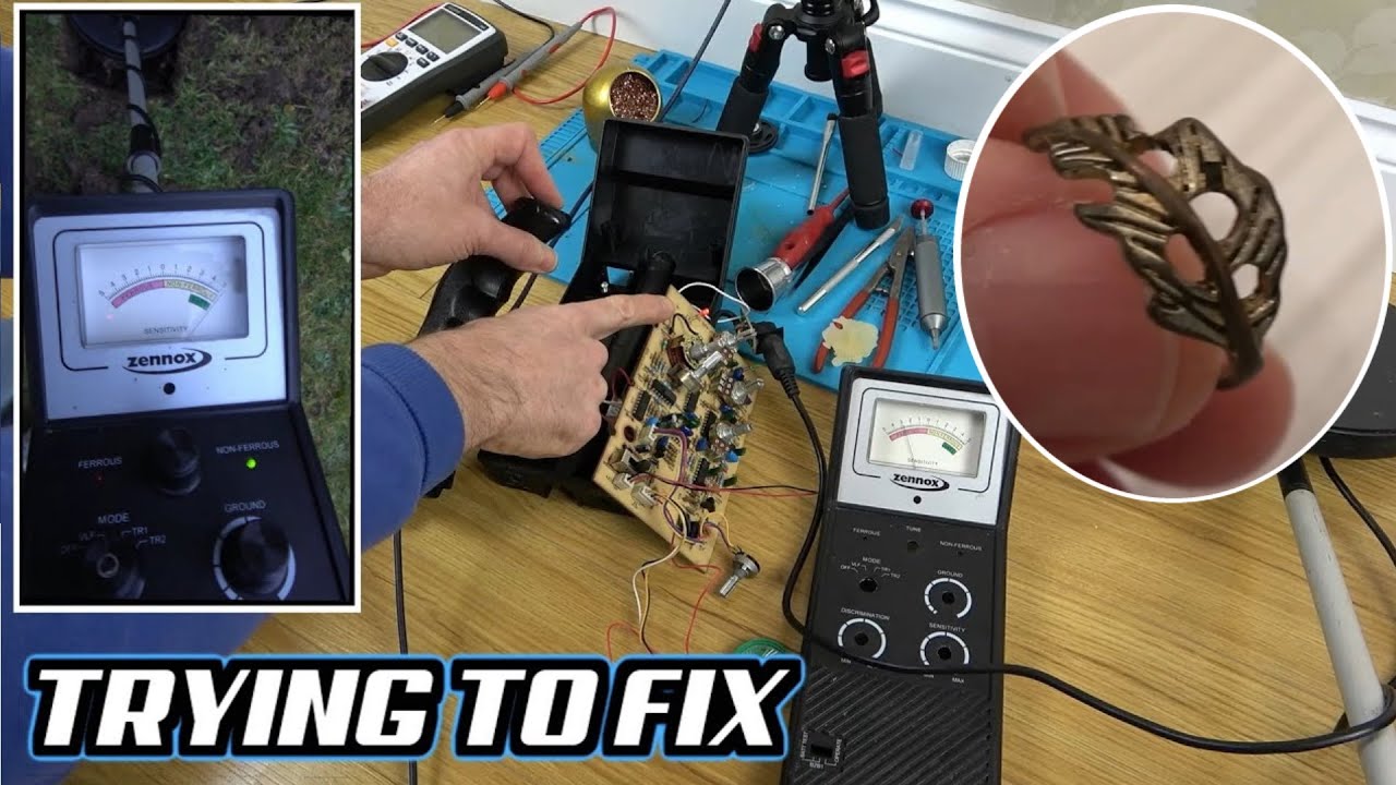 FIXING a Damaged METAL DETECTOR!  Rewarded with Treasure ???