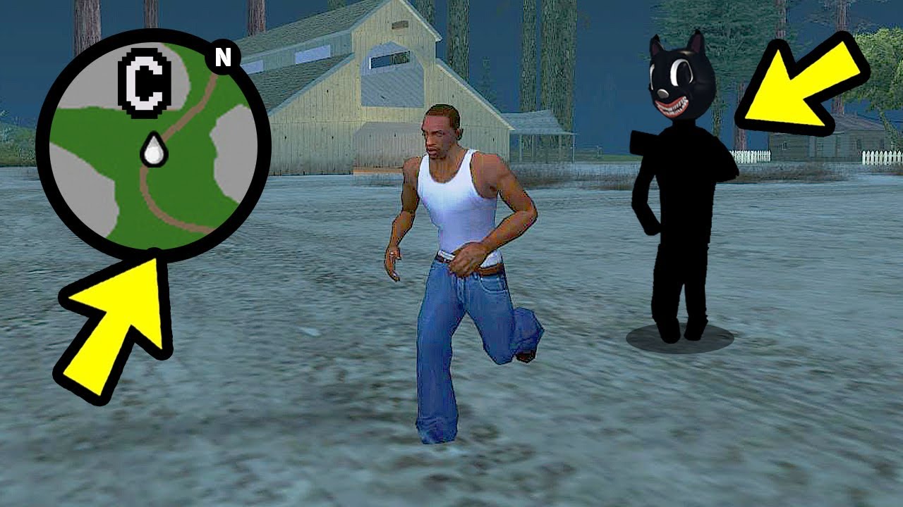 КАК МУЛЬТЯШНЫЙ КОТ ОХОТИТСЯ НА МЕНЯ В GTA SAN ANDREAS... (НОВАЯ МИССИЯ CARTOON CAT)