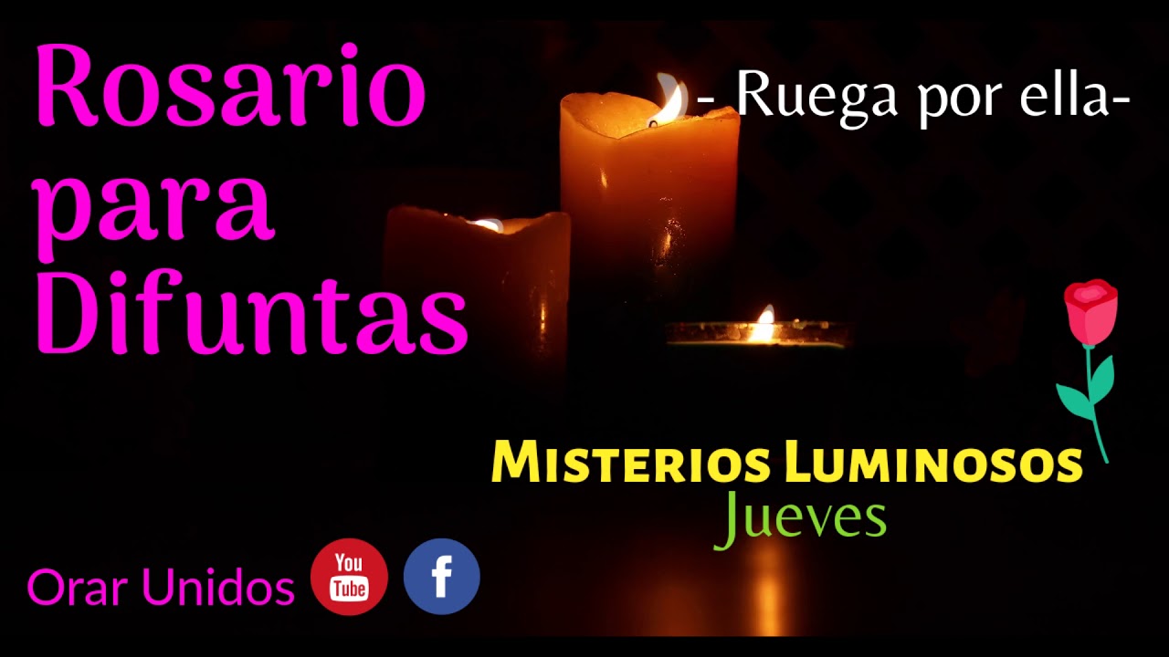 🌹𝙎𝘼𝙉𝙏𝙊 𝙍𝙊𝙎𝘼𝙍𝙄𝙊 𝙋𝘼𝙍𝘼 𝘿𝙄𝙁𝙐𝙉𝙏𝙊𝙎 𝙍𝙐𝙀𝙂𝘼 𝙋𝙊𝙍 𝙀𝙇𝙇𝘼 te lo pedimos /  ✝️Misterios Luminosos, Jueves