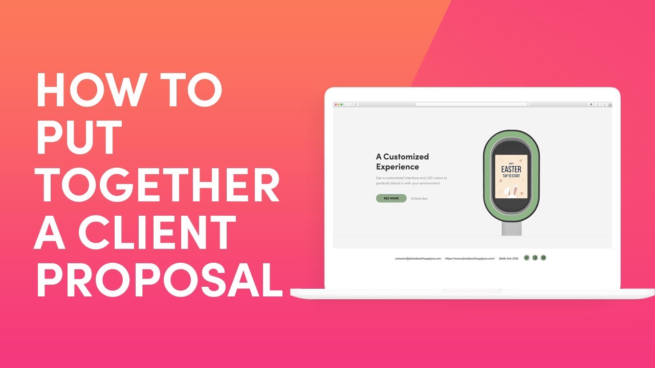 How to Put Together a Client Proposal | Photo Booth Software