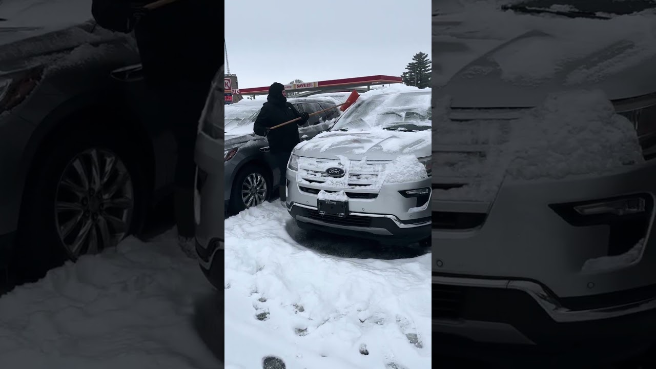Snow on the lot? Challenge accepted. 🪏❄️ 