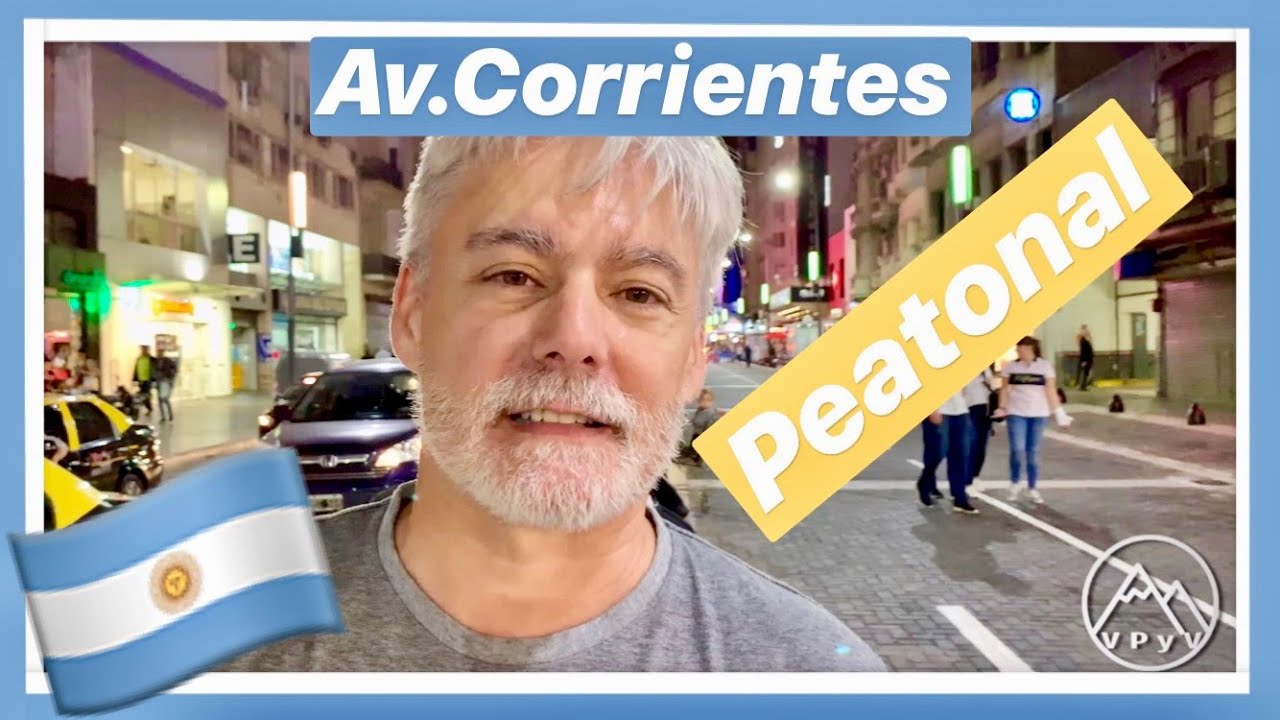 🇦🇷Calle Corrientes PEATONAL Buenos Aires 2019 Argentina 4K viajar a la avenida