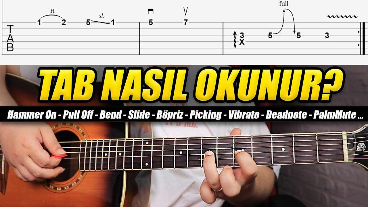 TAB NEDİR? - Gitar Tab Nasıl Okunur? ( Gitar Dersi )