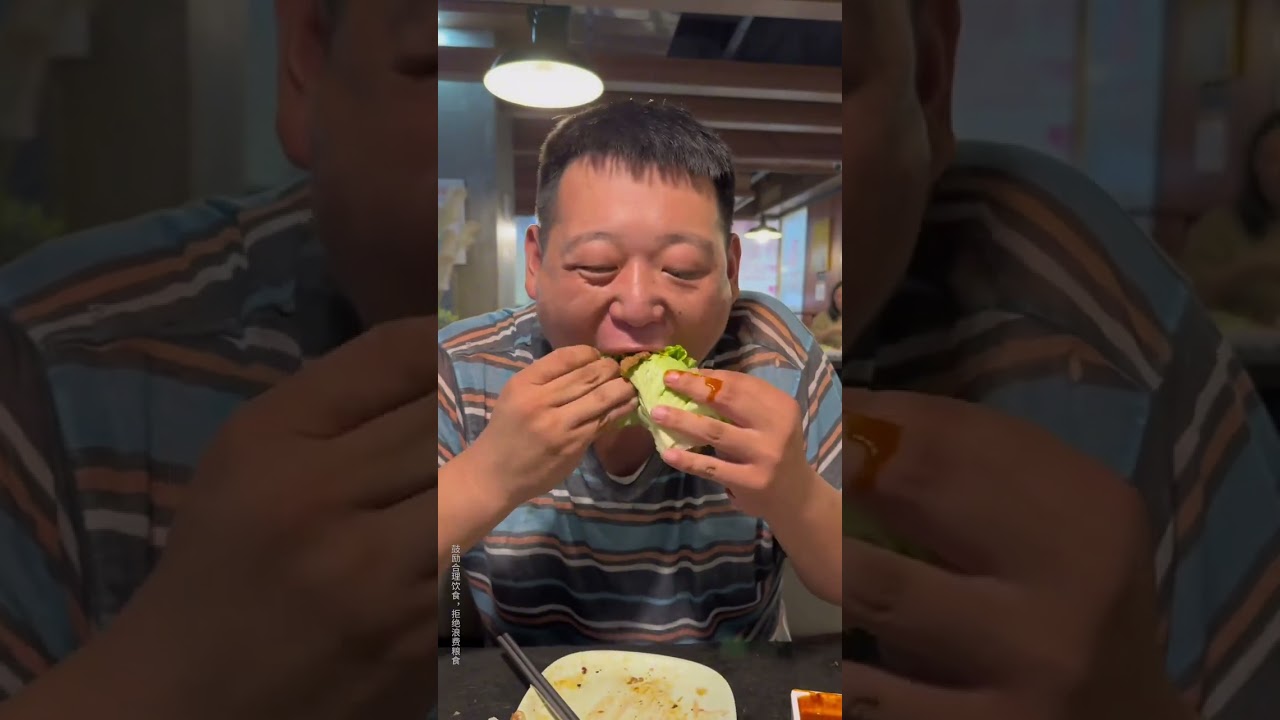 合理饮食，拒绝浪费 #抖音美食推荐官 #自助烤肉 #一吃一个不吱声