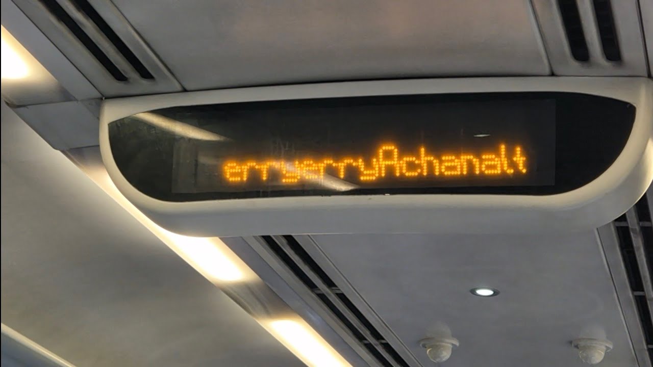 Malfunctioning Scotrail Public Address System Class 158