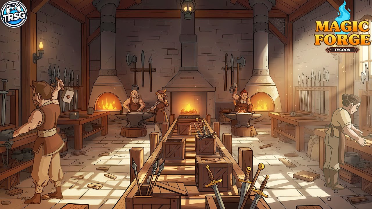 New Weapon Forging Tycoon Game - Magic Forge Tycoon