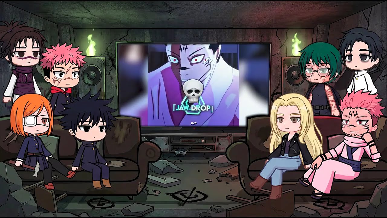 Jujutsu Kaisen season 3 react to ICONIC scenes from the series || Gacha React jjk season 3 ||