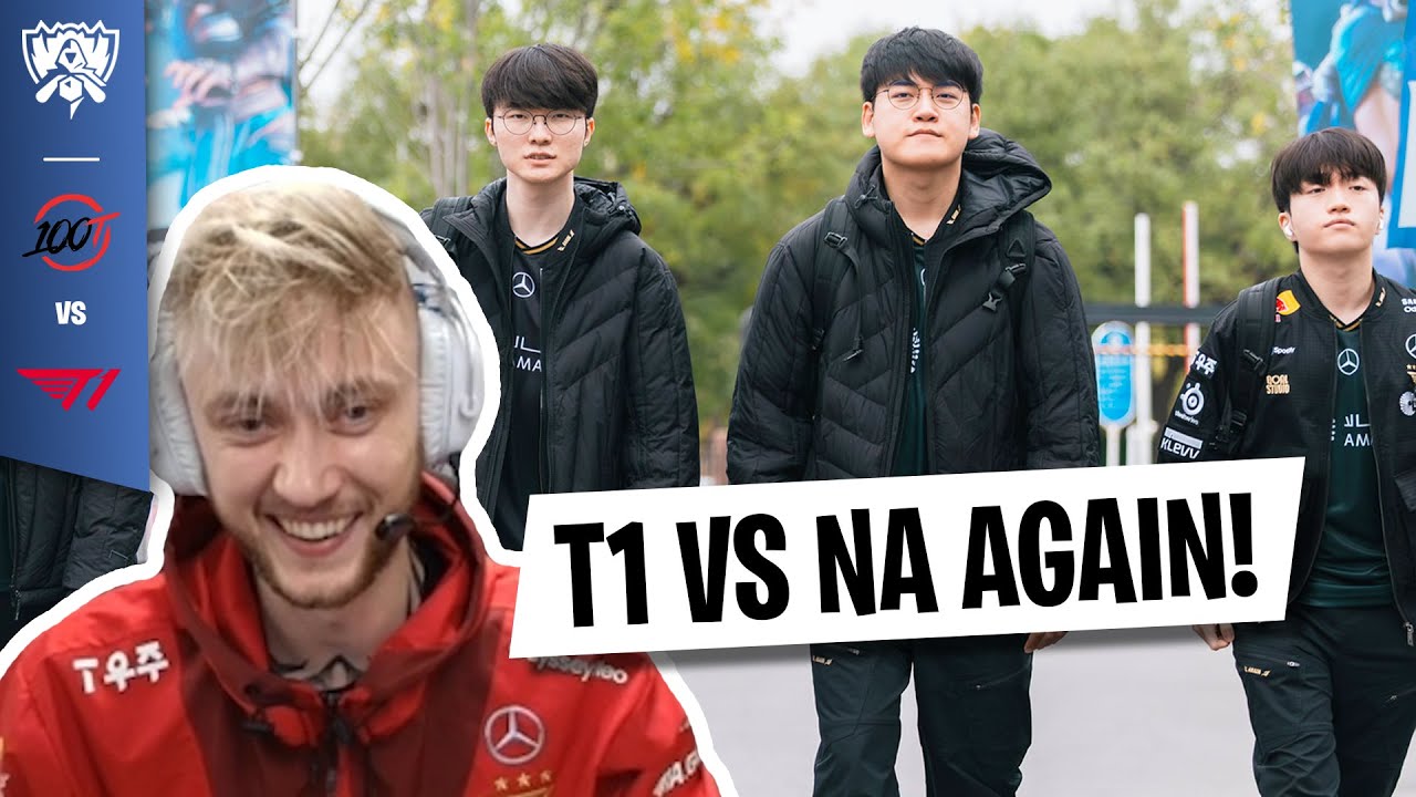 T1 VS 100T WORLDS SWISS STAGE