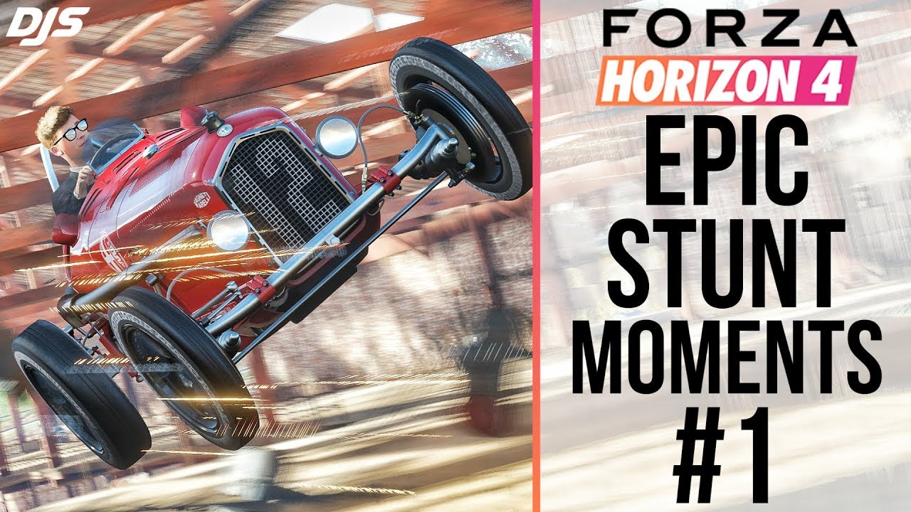 Forza Horizon 4 - EPIC STUNT MOMENTS #1