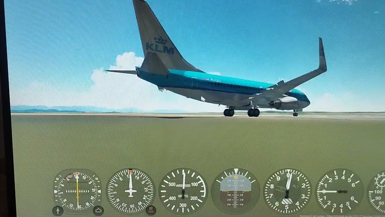Volando BOEING 737-700 KLM #aviones #boeing #klmroyaldutchairlines #volar 