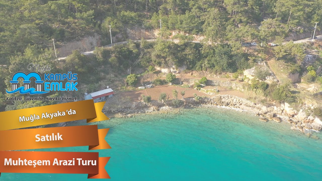 Muğla Akbük ve Akyaka Arasında Denize Sıfır Satılık Arazi