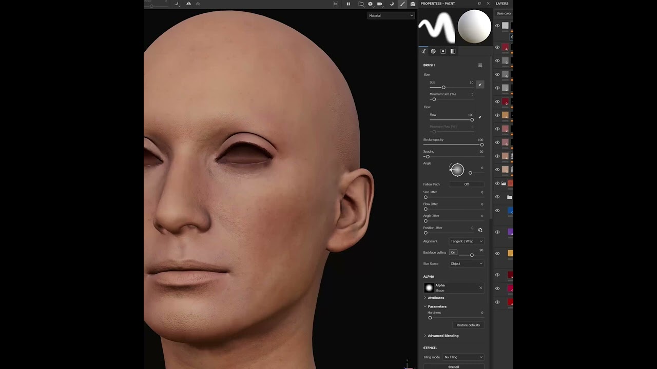 Free Skin Texturing Substance Painter Tutorial