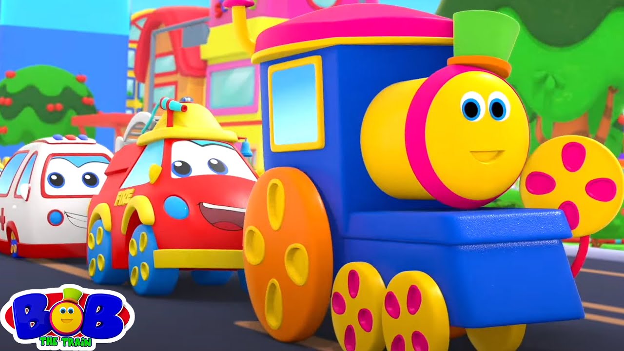Train Song, Cartoon Videos, Fun for Kids, Street Vehicle Rhymes by Bob The Train