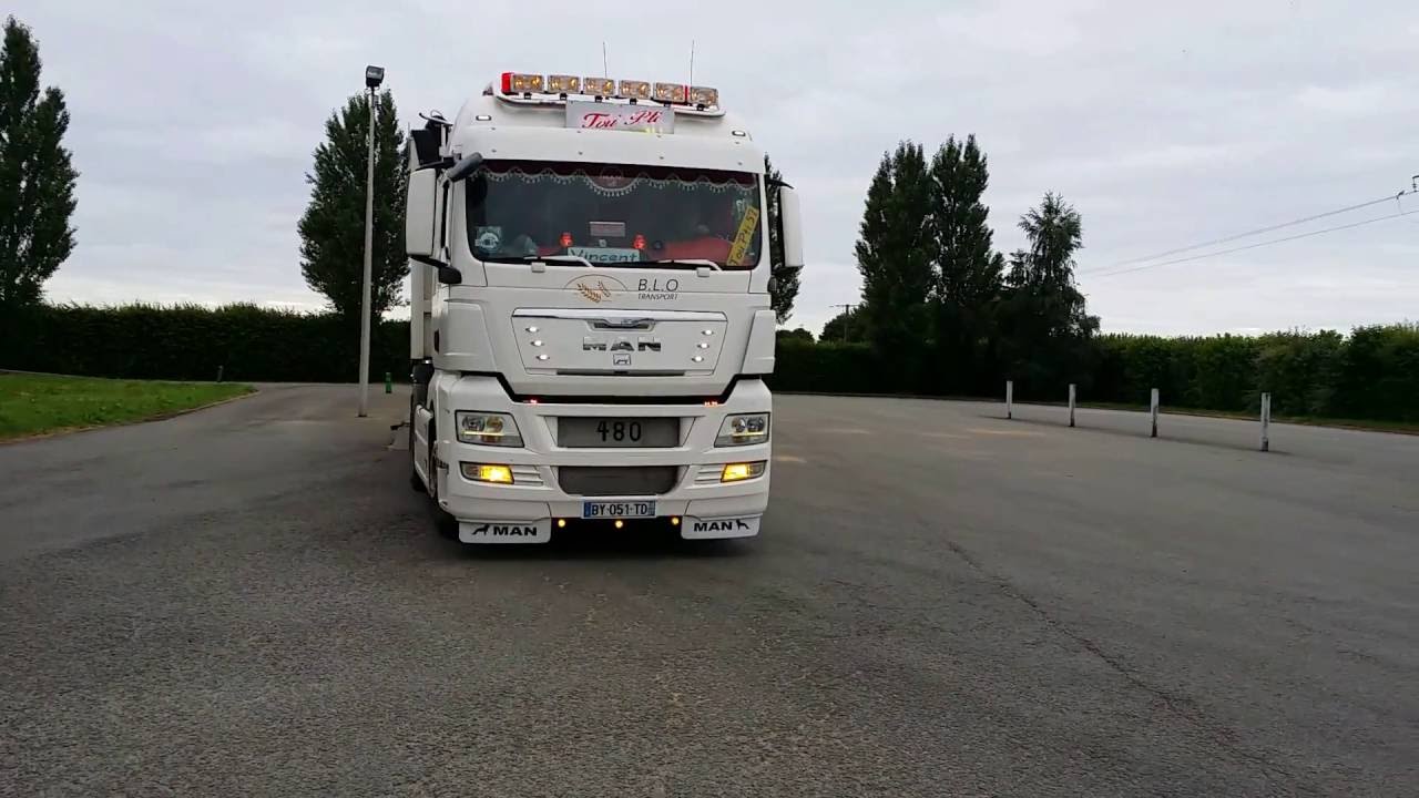 MAN echapement libre + trompe tgv et siflet turc