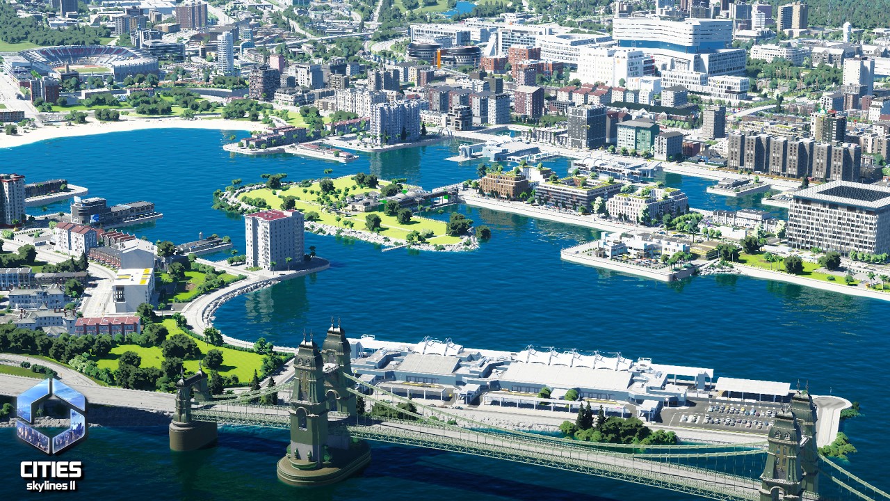 Строительство на воде в Cities Skylines II [Coral Reeches]