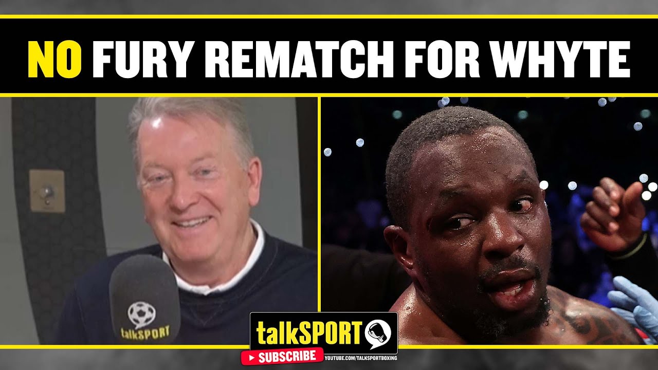 Frank Warren says there’s no chance of Dillian Whyte getting a rematch with Tyson Fury