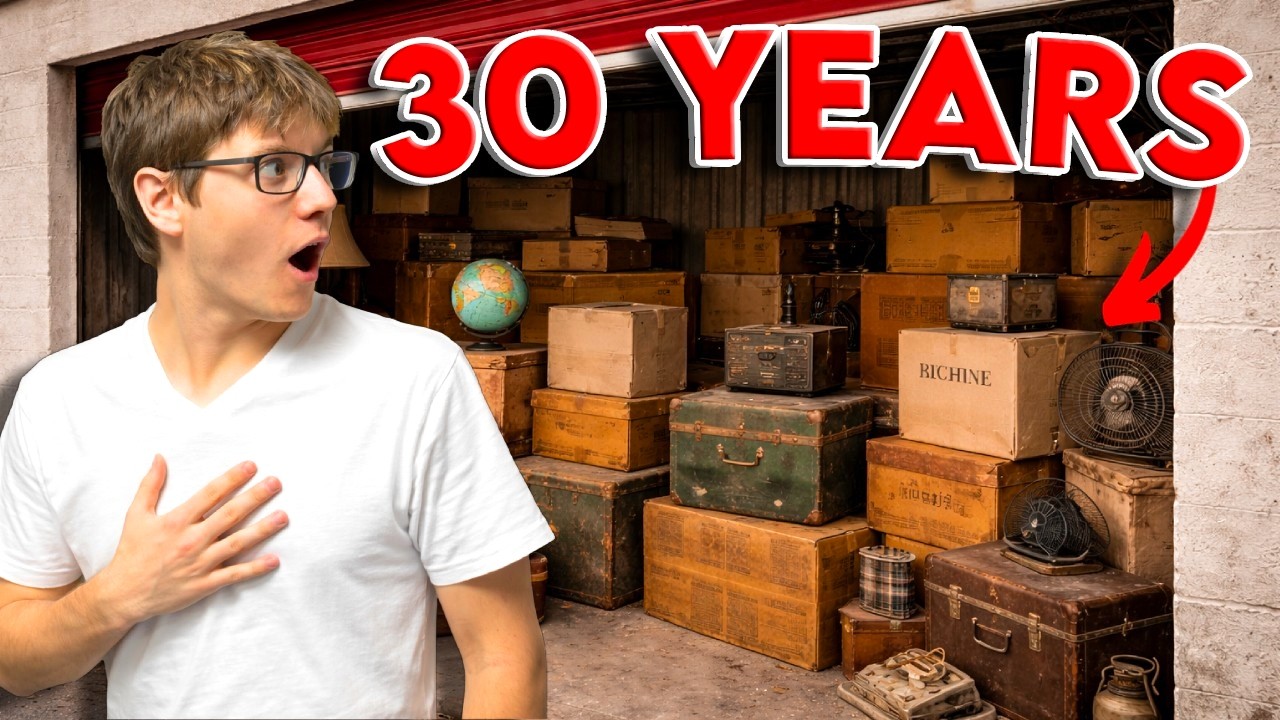 30 YEARS UNTOUCHED!! I BOUGHT AN ABANDONED STORAGE UNIT TIME CAPSULE!!