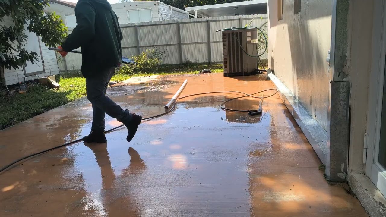 2/8/2026. Part 2. Completed a pressure washing job today 💚.