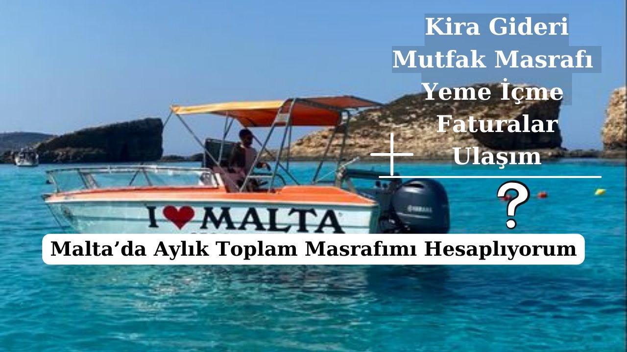 Malta'da Aylık Giderlerimi Hesaplıyorum. Kiralar - Mutfak Giderleri - Dışarda Yeme İçme - Faturalar