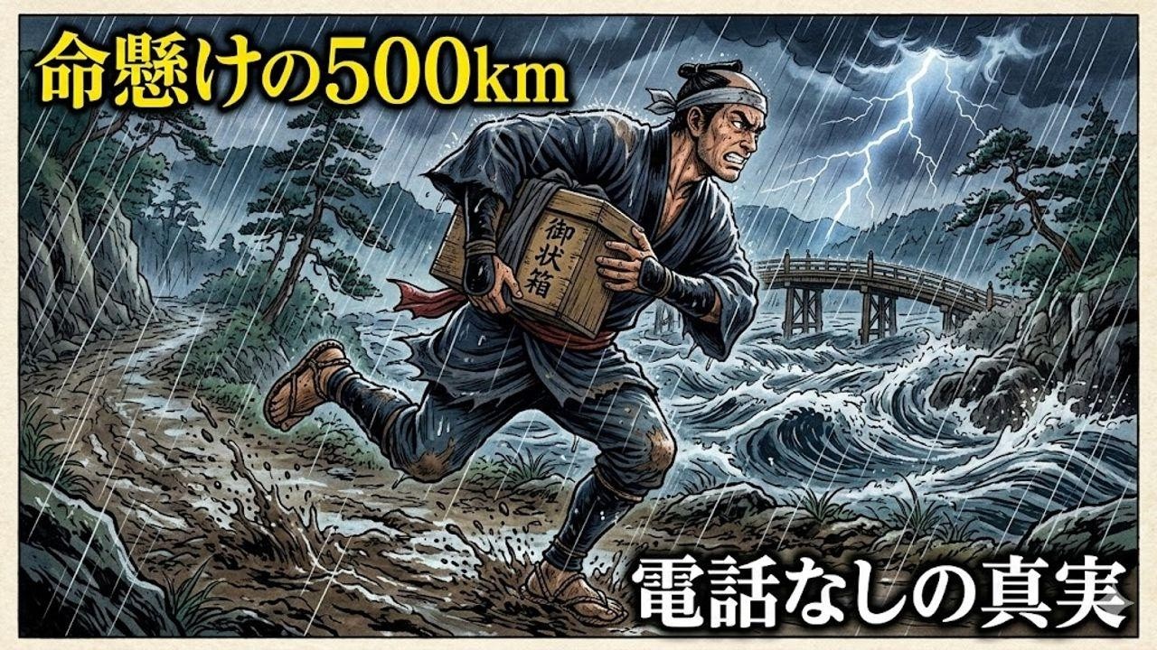 電話なしで500km届ける!? 江戸時代の「命懸けの連絡術」が凄すぎる