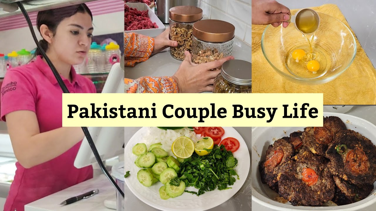 How Pakistani Couple Manage Busy Life In America |Grocery Day | Chapli Kabab For Dinner